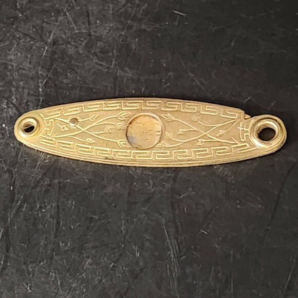 New Bachelor Cigar Cigarette Cutter 19th Century Brass Fob Engraved Design 2.25" - Picture 1 of 8